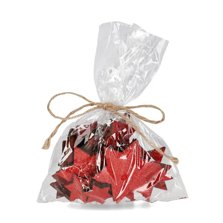 Dekorative stjerner rød 24stk