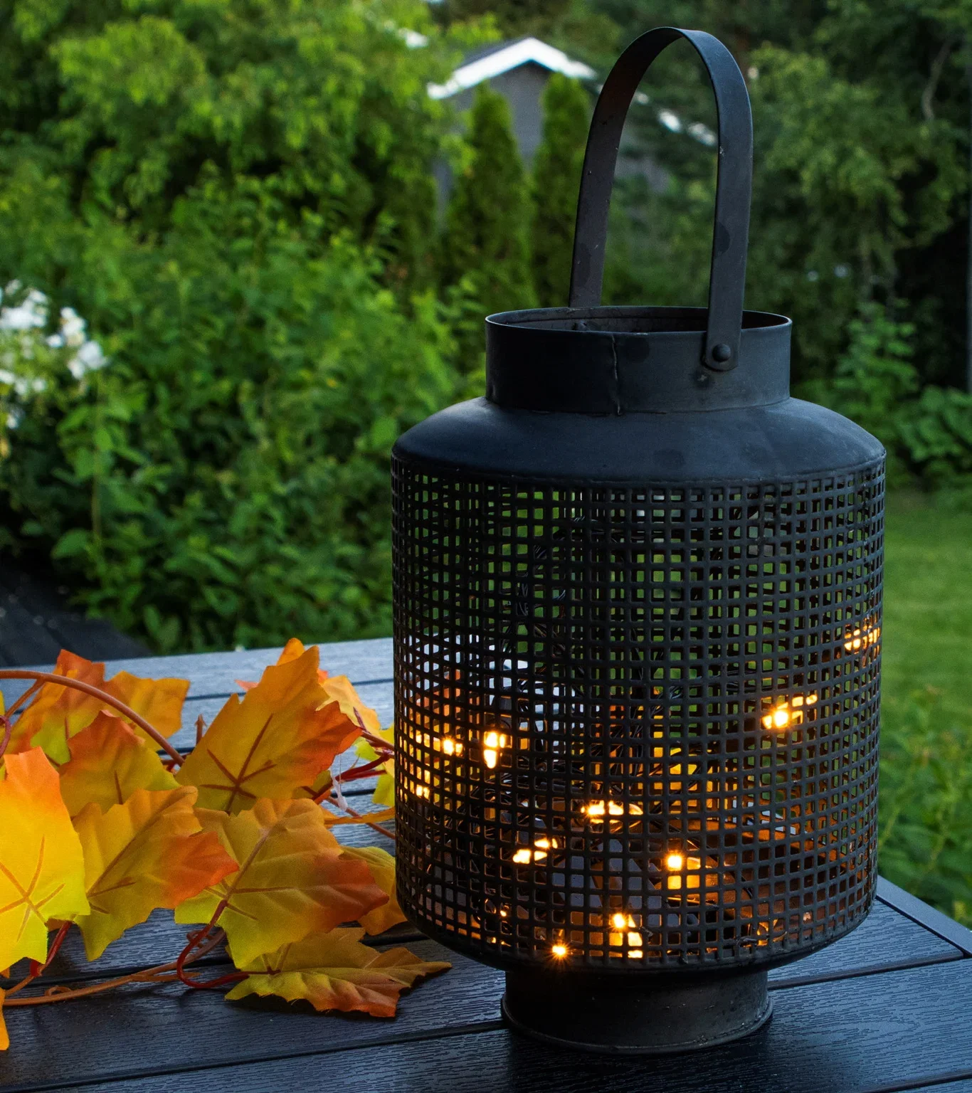 Lyslenke med flammeeffekt