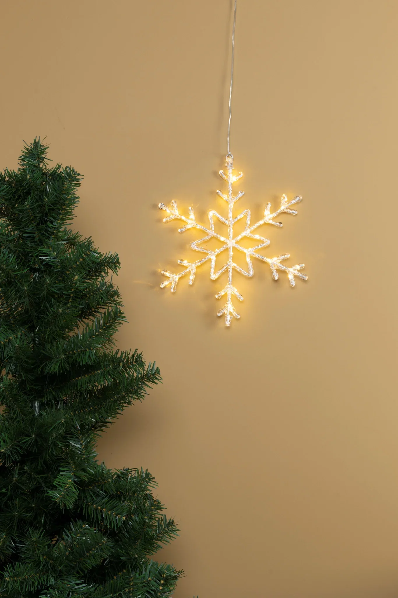 Snøkrystall med Belysning