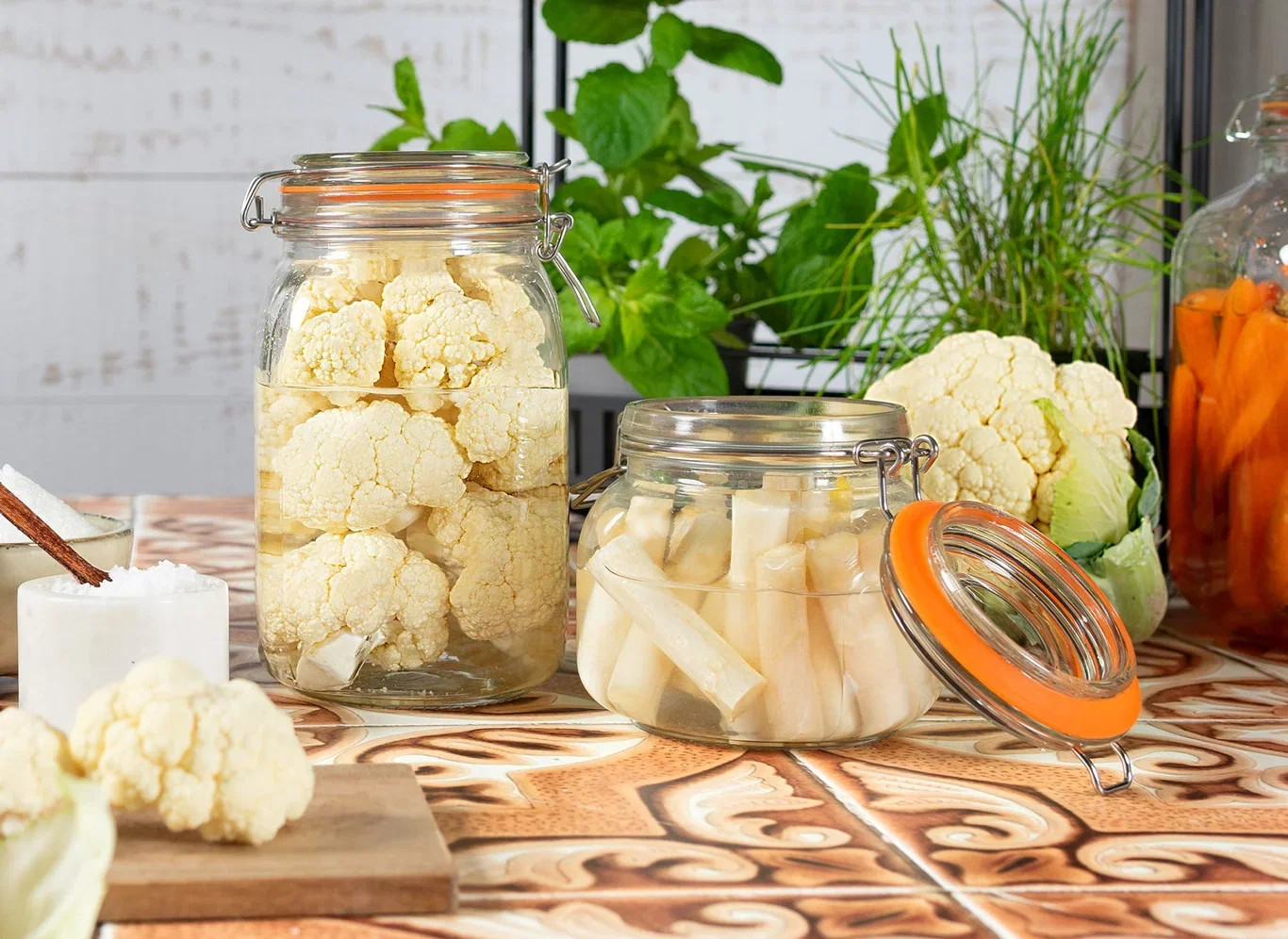 Syltetøyglass med knepplokk