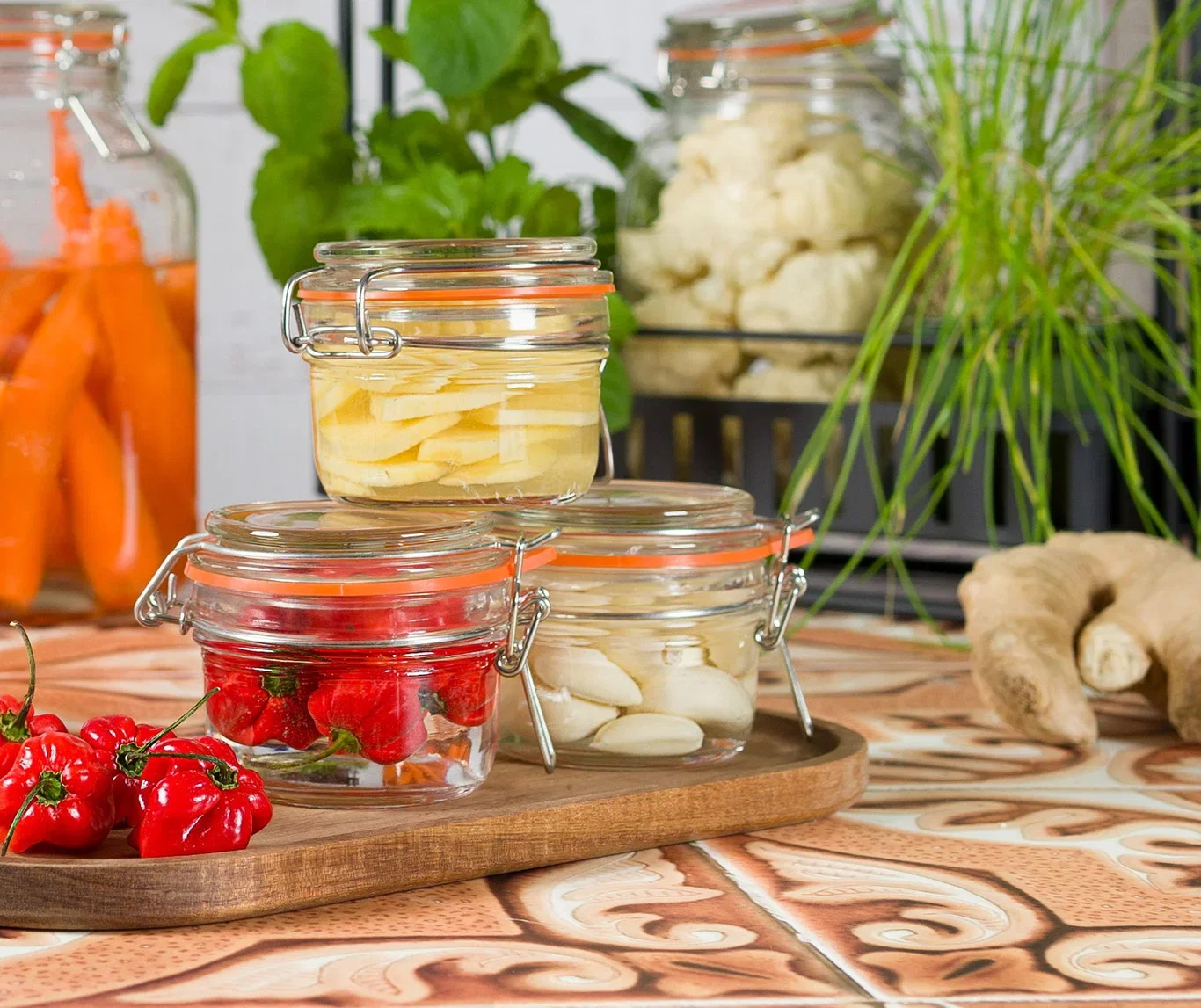 Syltetøyglass med knepplokk 1 dl.