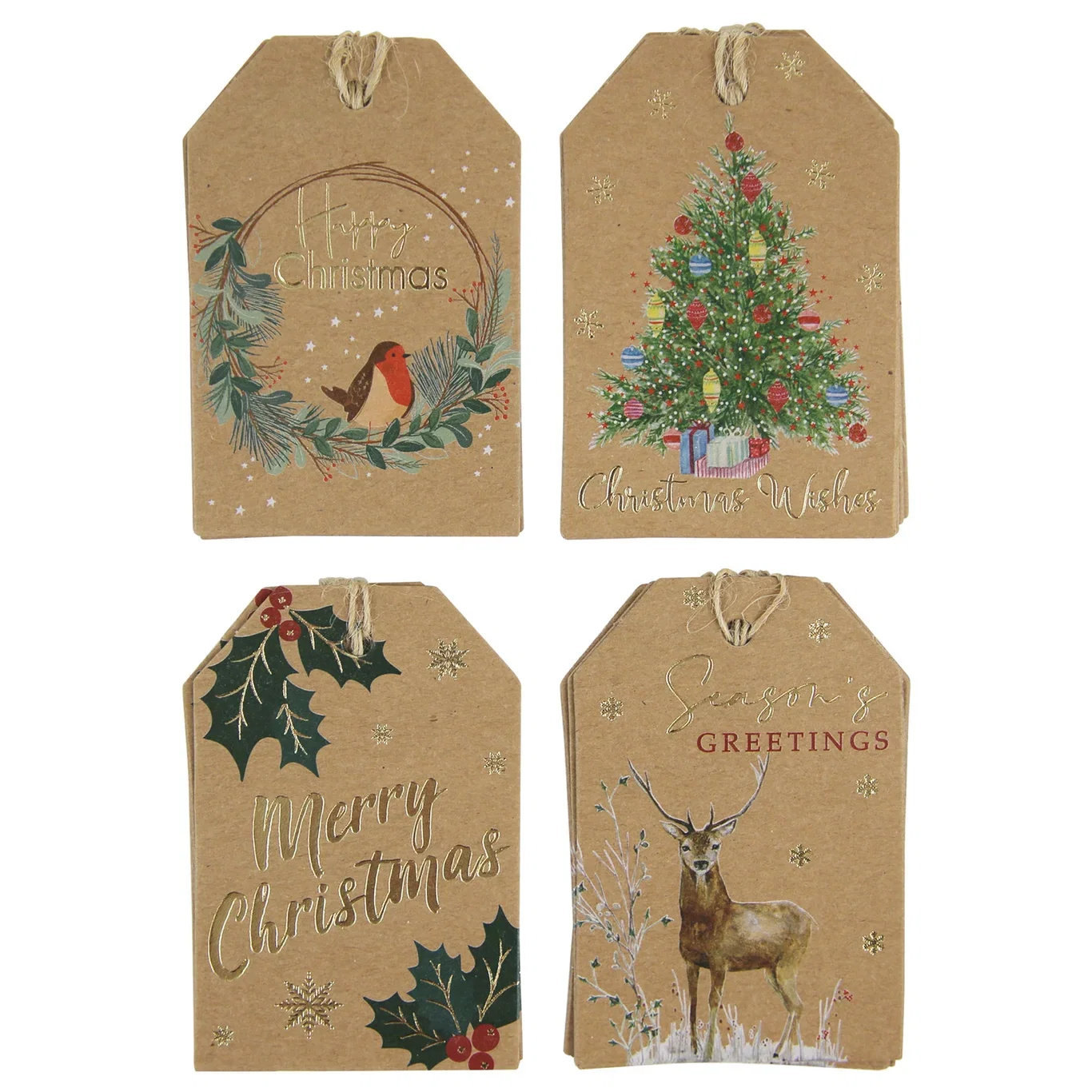 Julegavelapper hengende