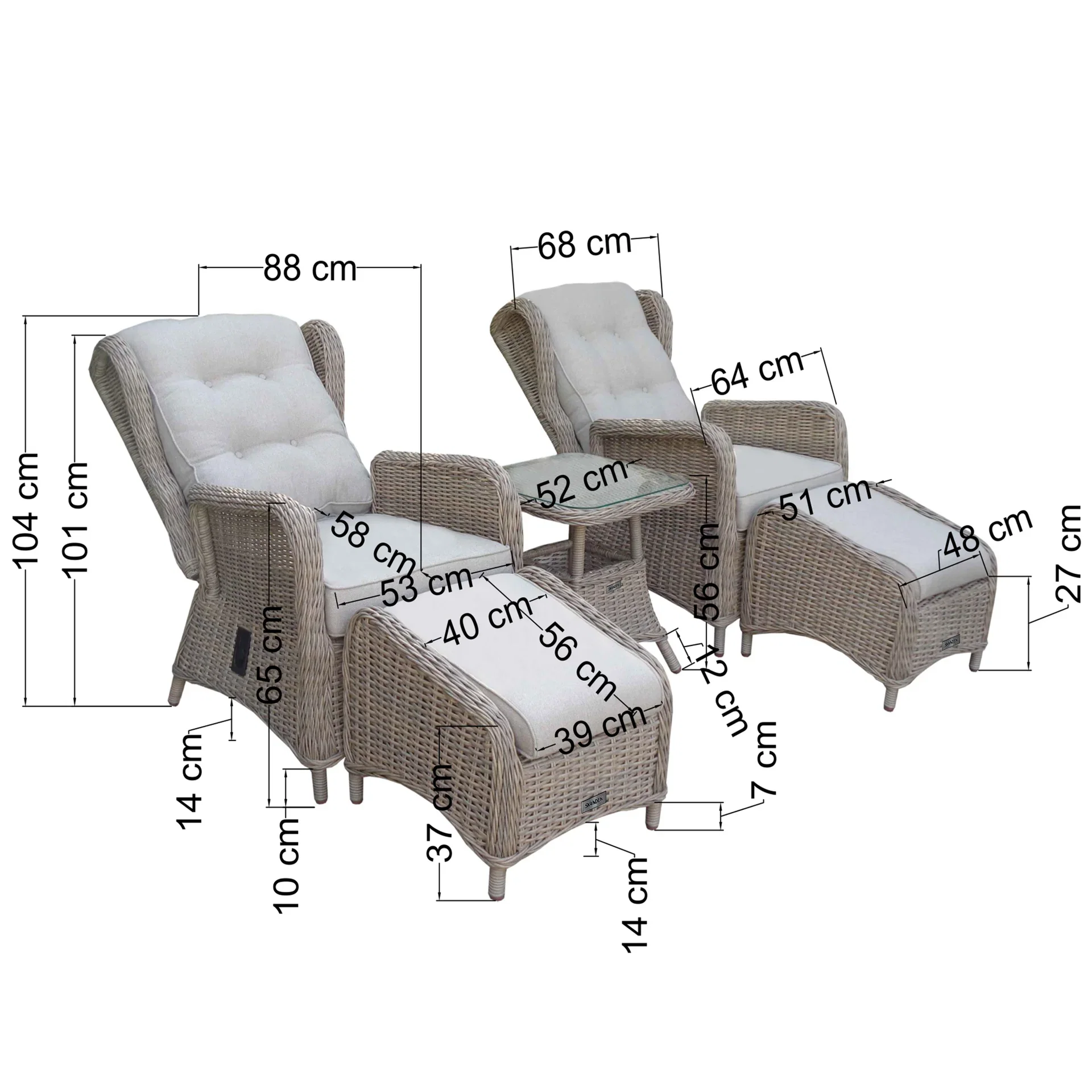Recliner Duo Sett Saltnes