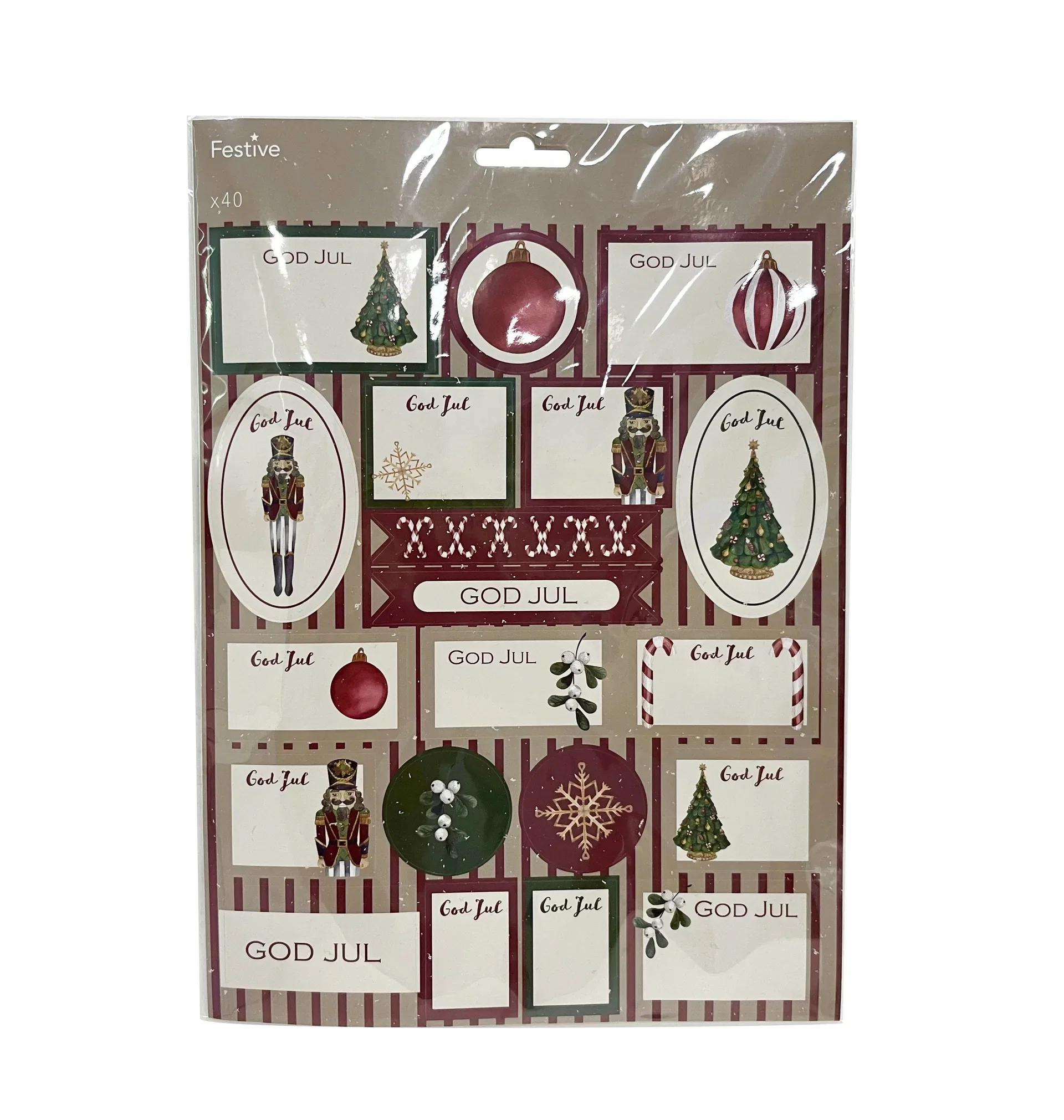 Klistremerkelapper Christmas tree