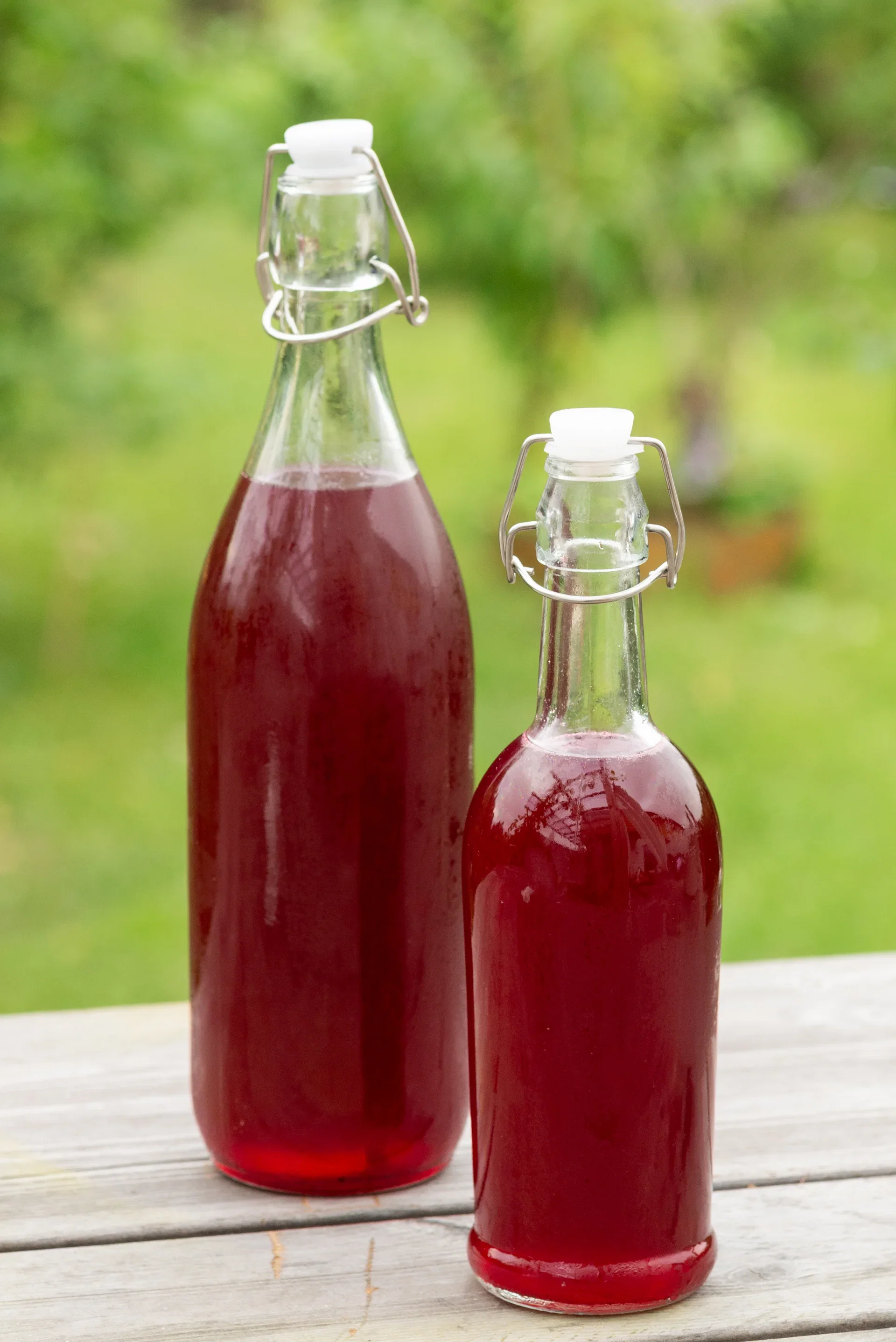 Glassflaske med kork