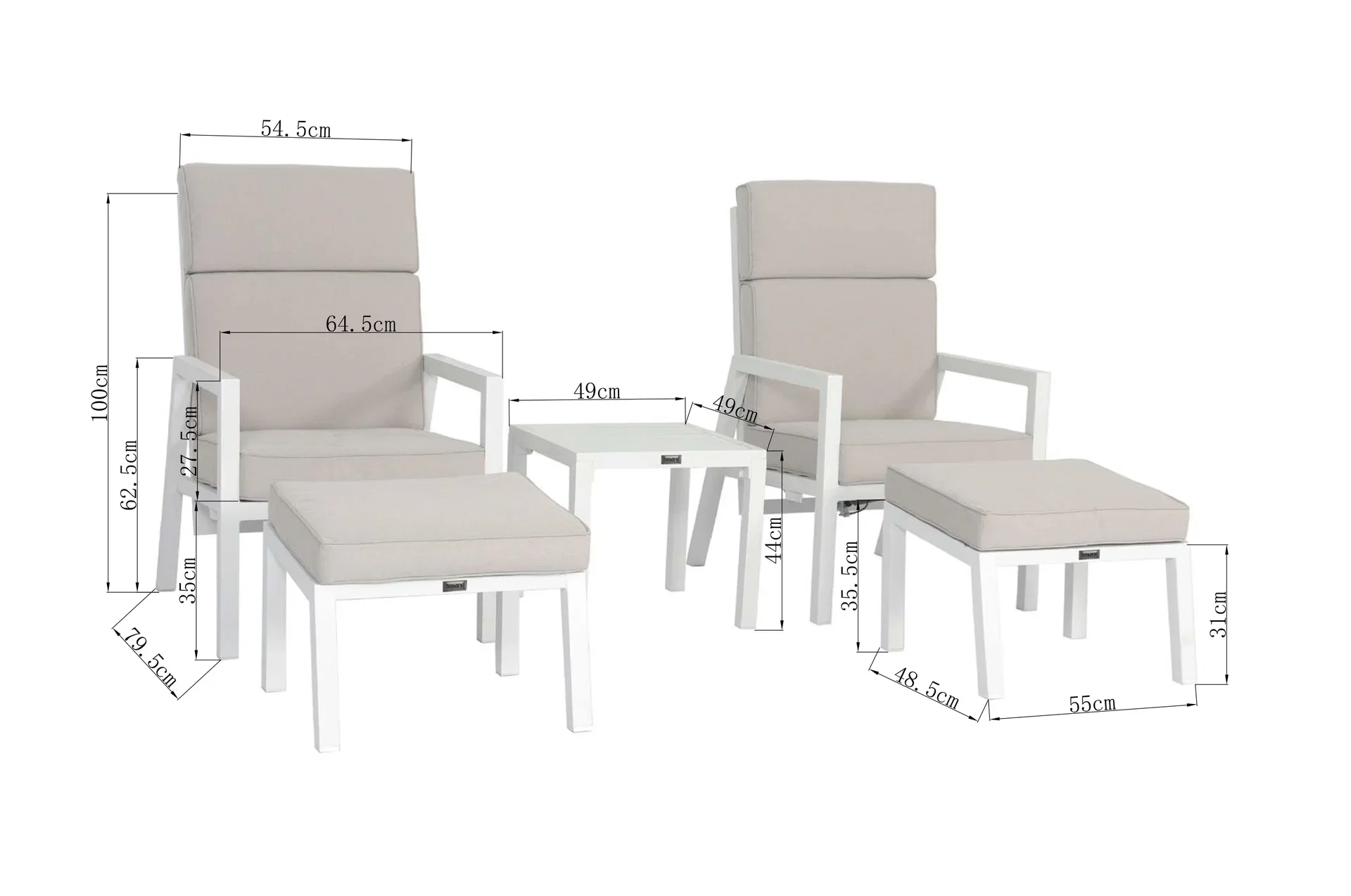 Reclinersett Duo Oslo