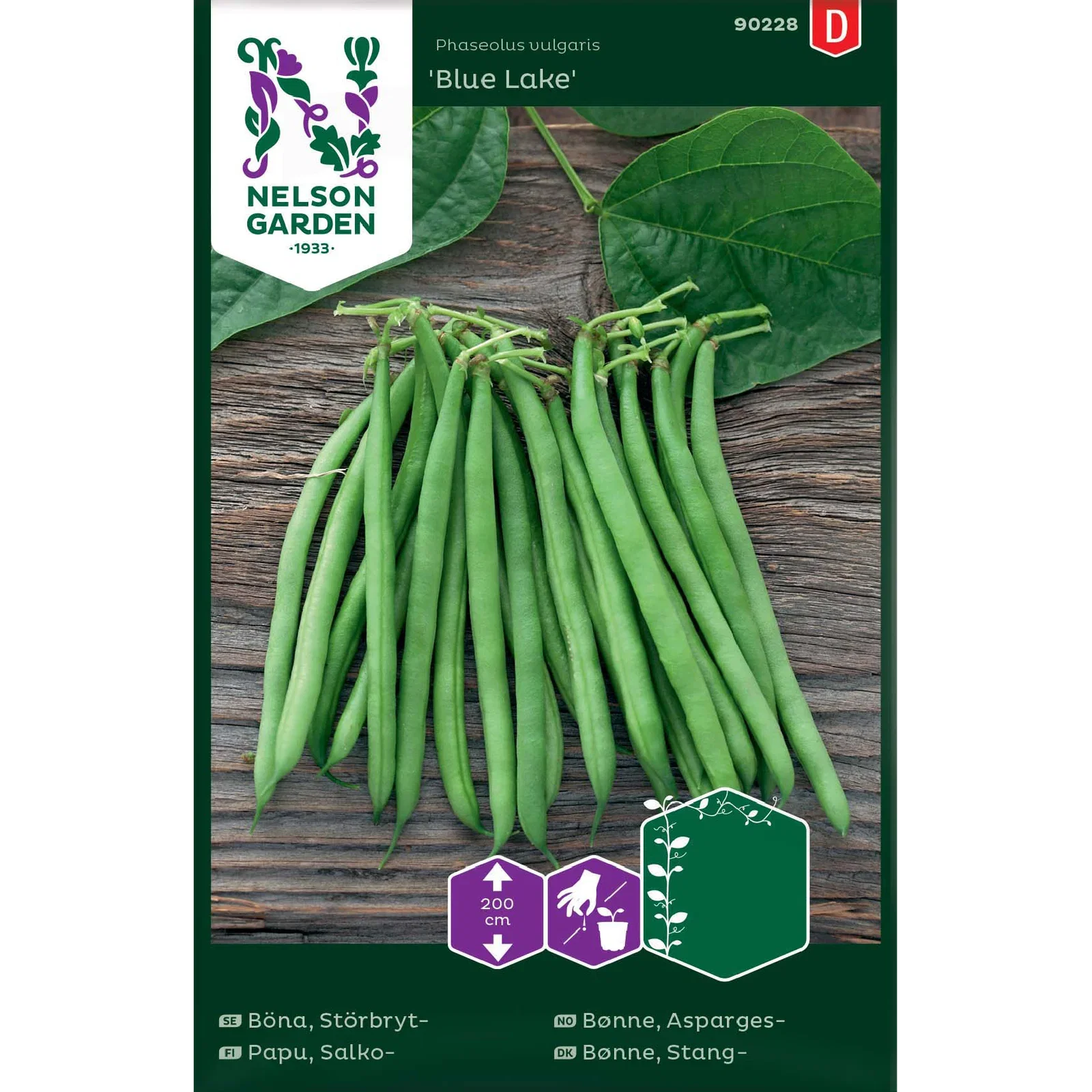 Aspargesbønne 'Blue Lake'