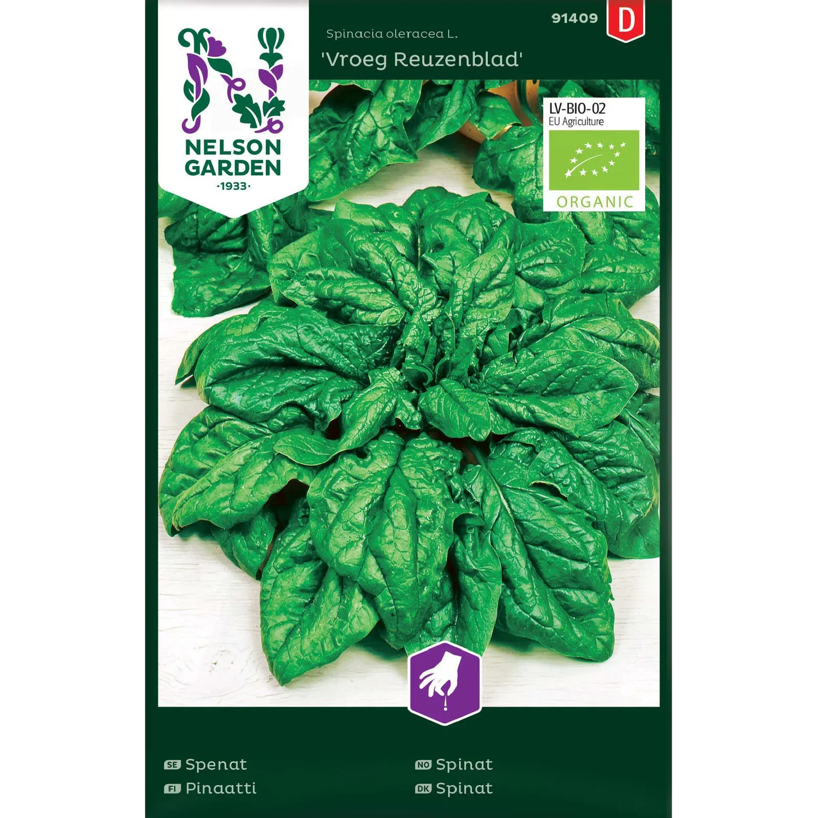 Spinat 'Vroeg Reuzenblad'