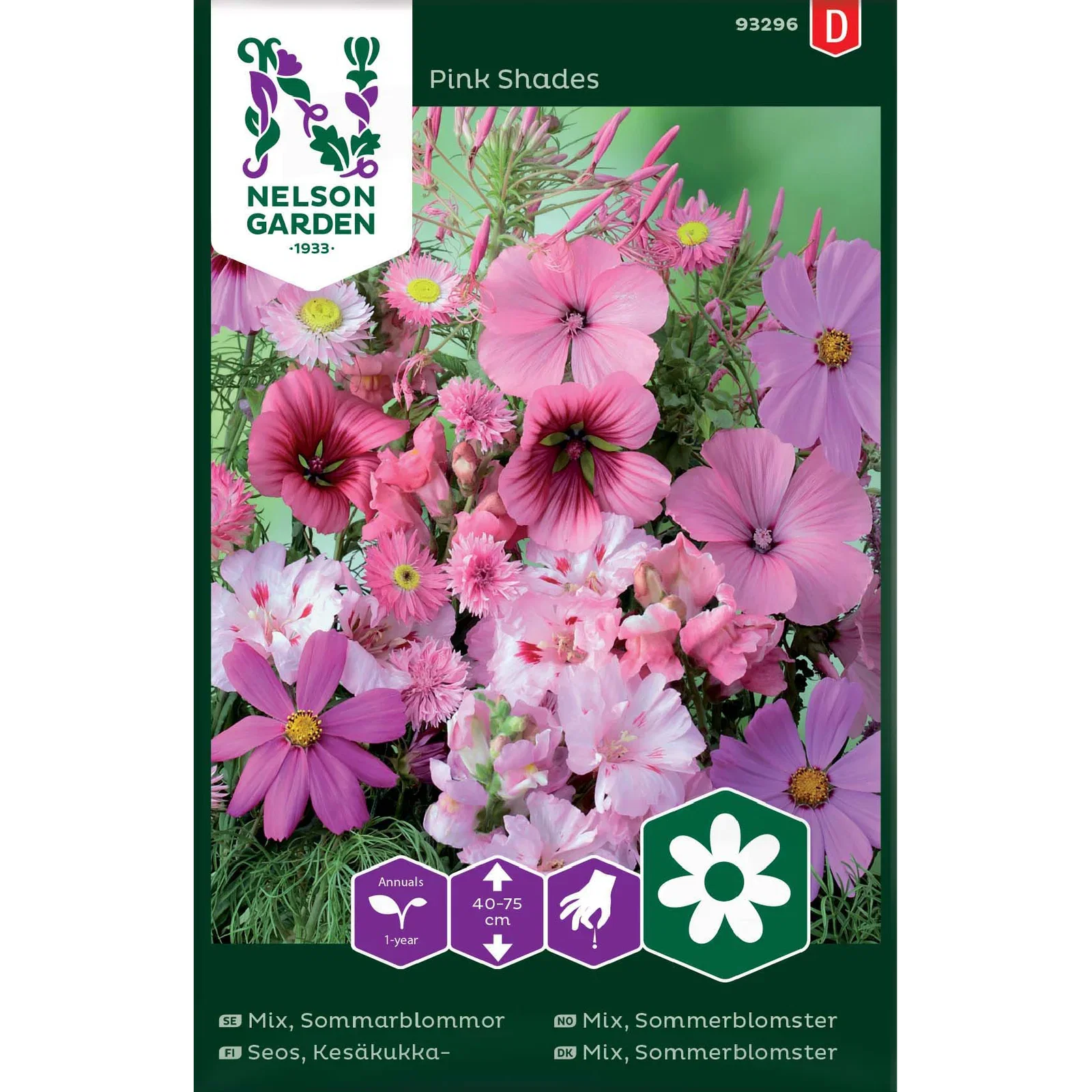 Mix, Sommerblomster Pink Shades