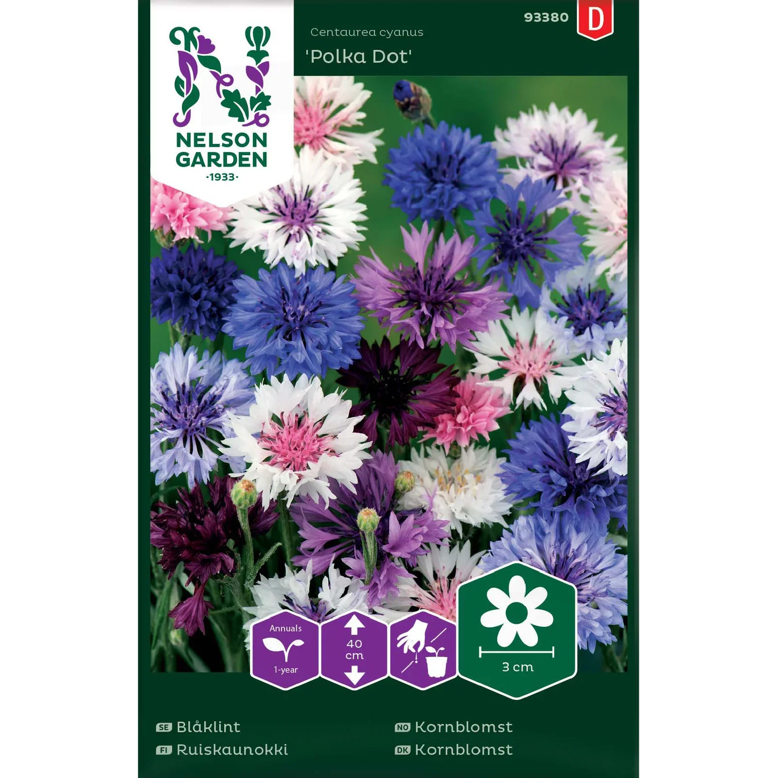 Kornblomst 'Polka Dot'