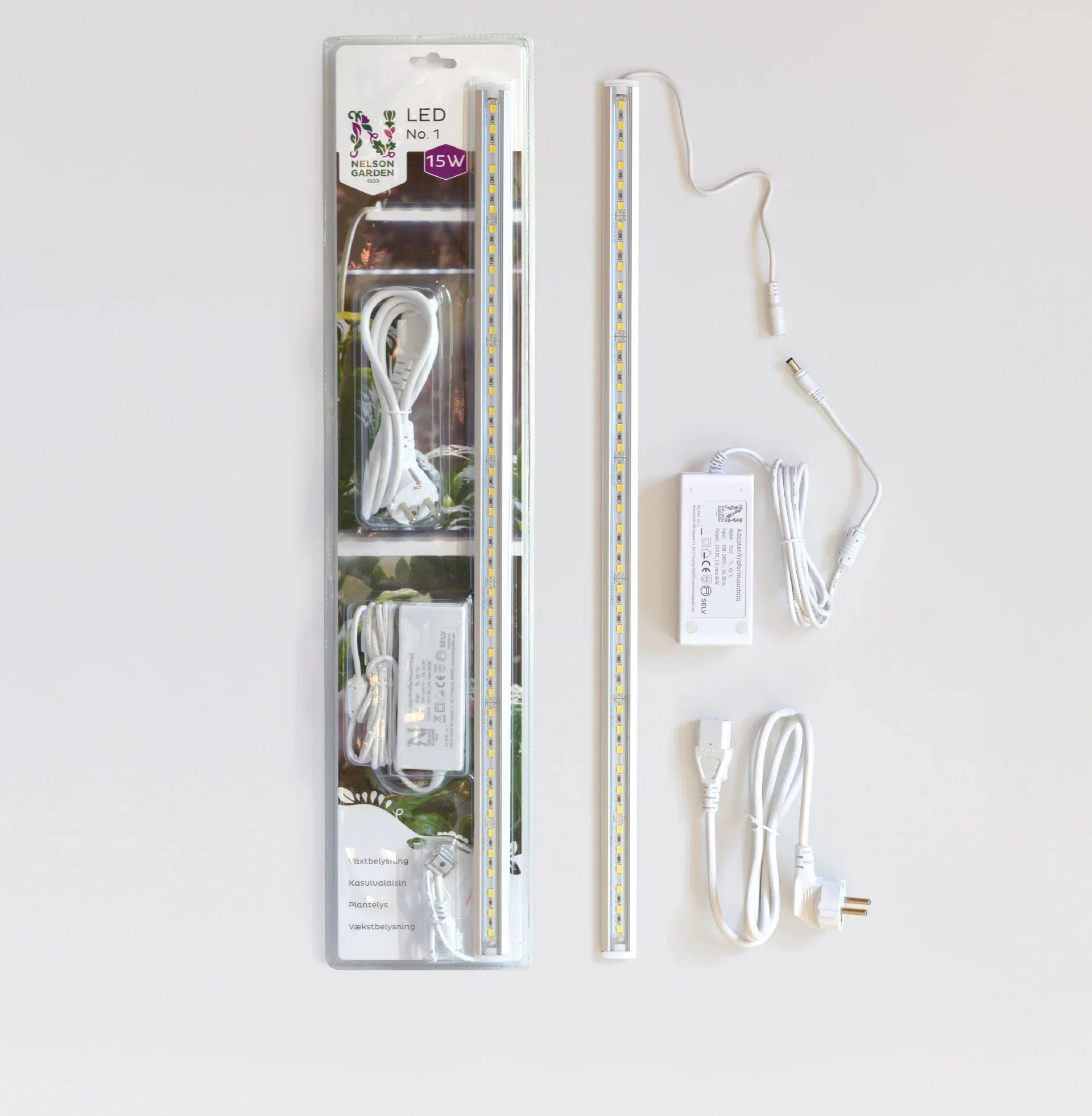 Plantelys LED No.1 60cm 15W med adapter