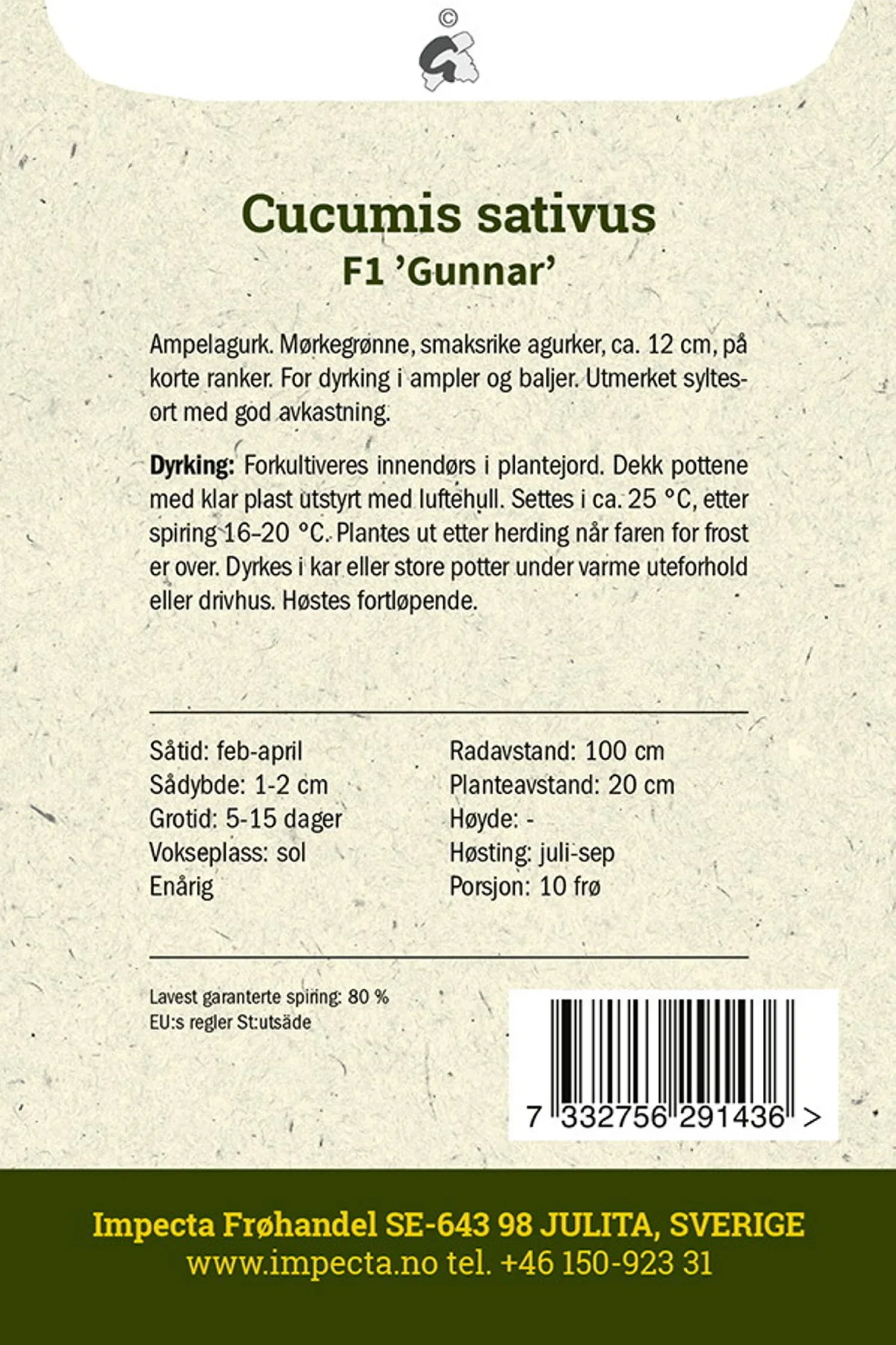 Agurk F1 'Gunnar'