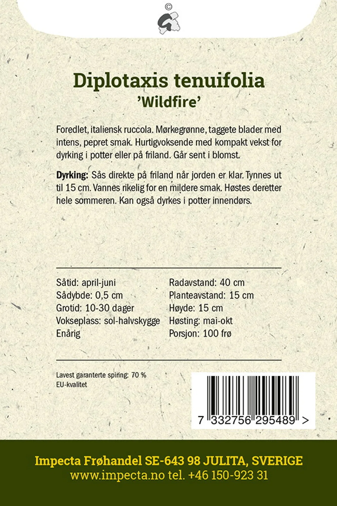 Vill ruccola 'Wildfire'