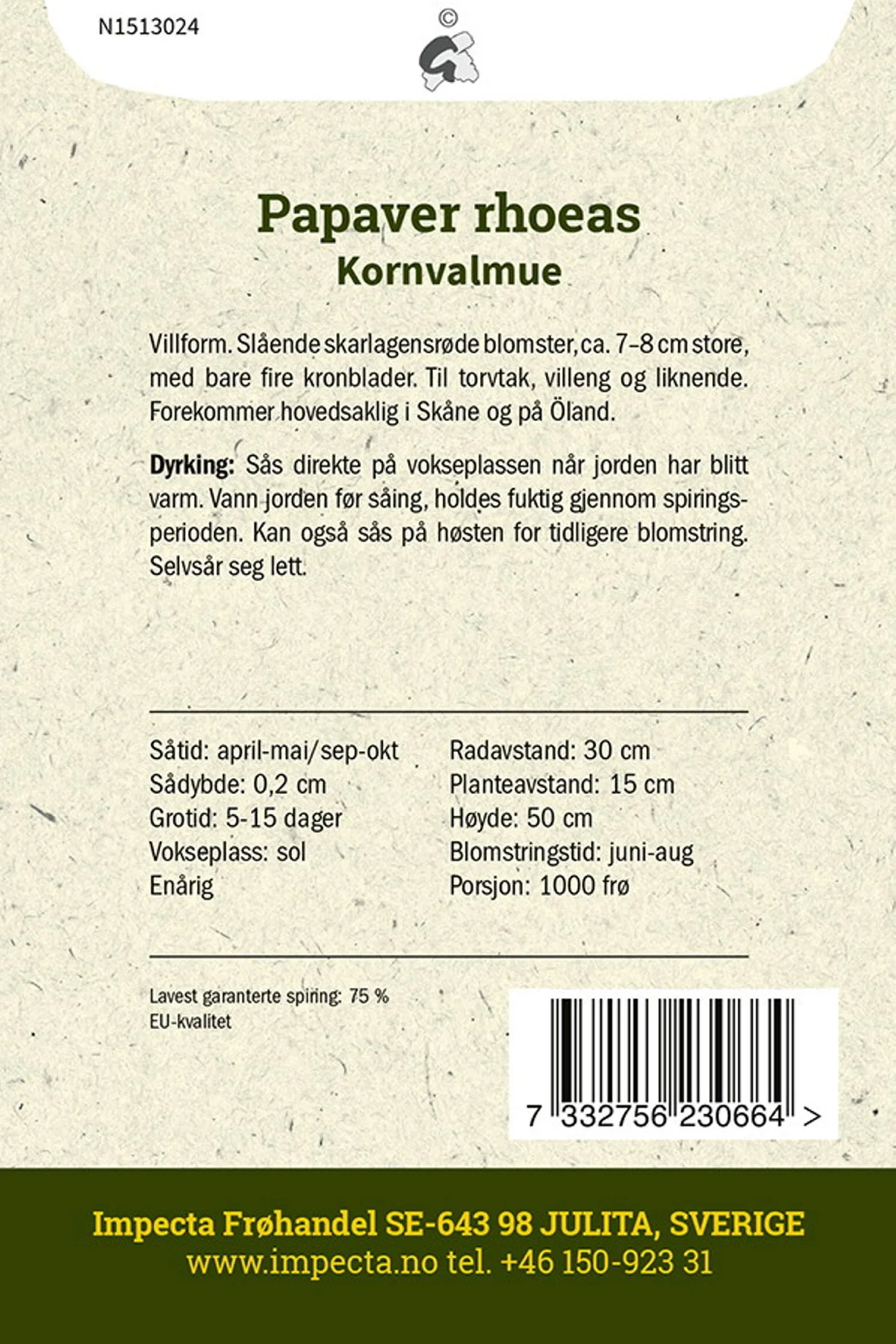Kornvalmue