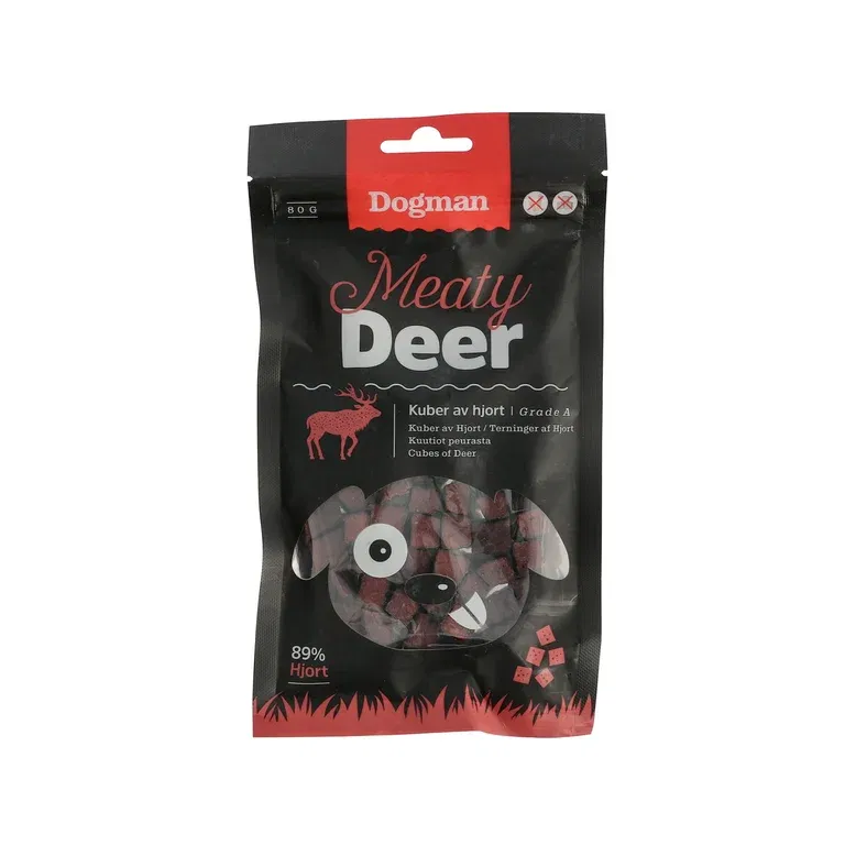 Hundegodbiter kuber av hjort Dogman