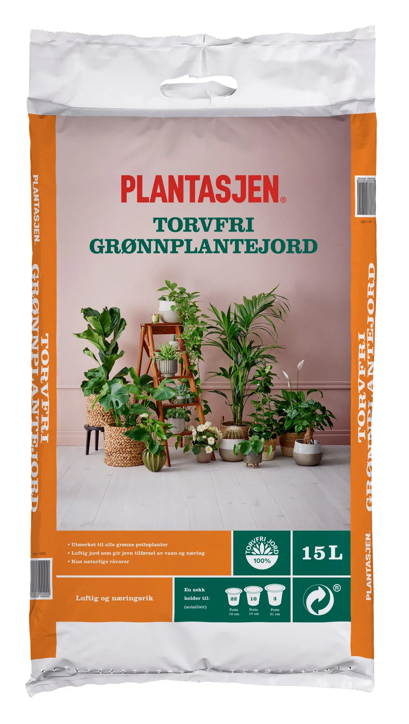 Torvfri grønnplantejord