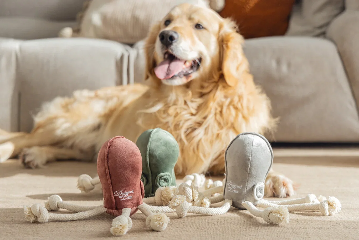 Hundeleke Aisha blekksprut Designed by Lotte