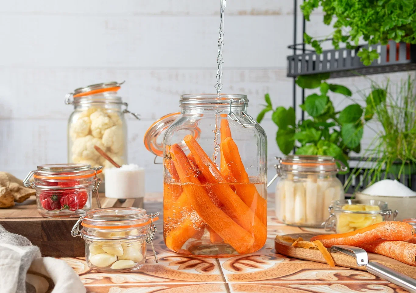 Syltetøyglass med knepplokk