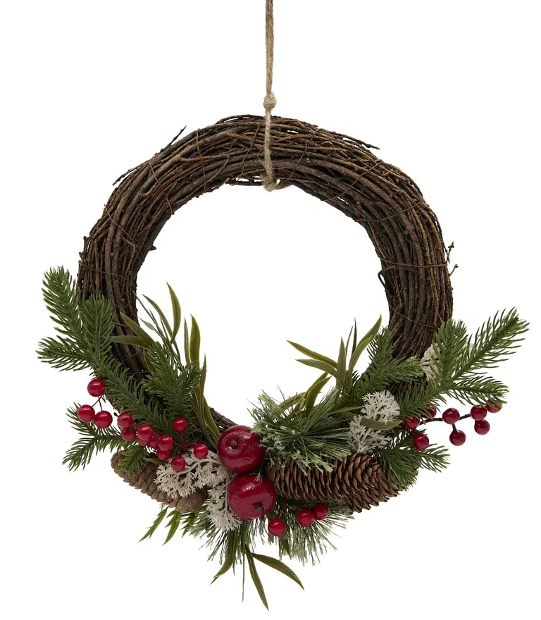 Krans med naturpreg, kunstig