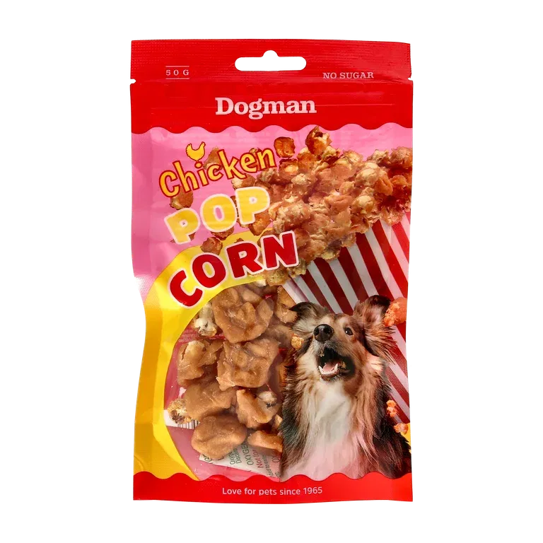 Dogman Popcorn med kylling