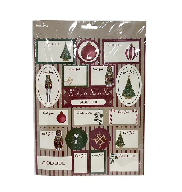 Klistremerkelapper Christmas tree