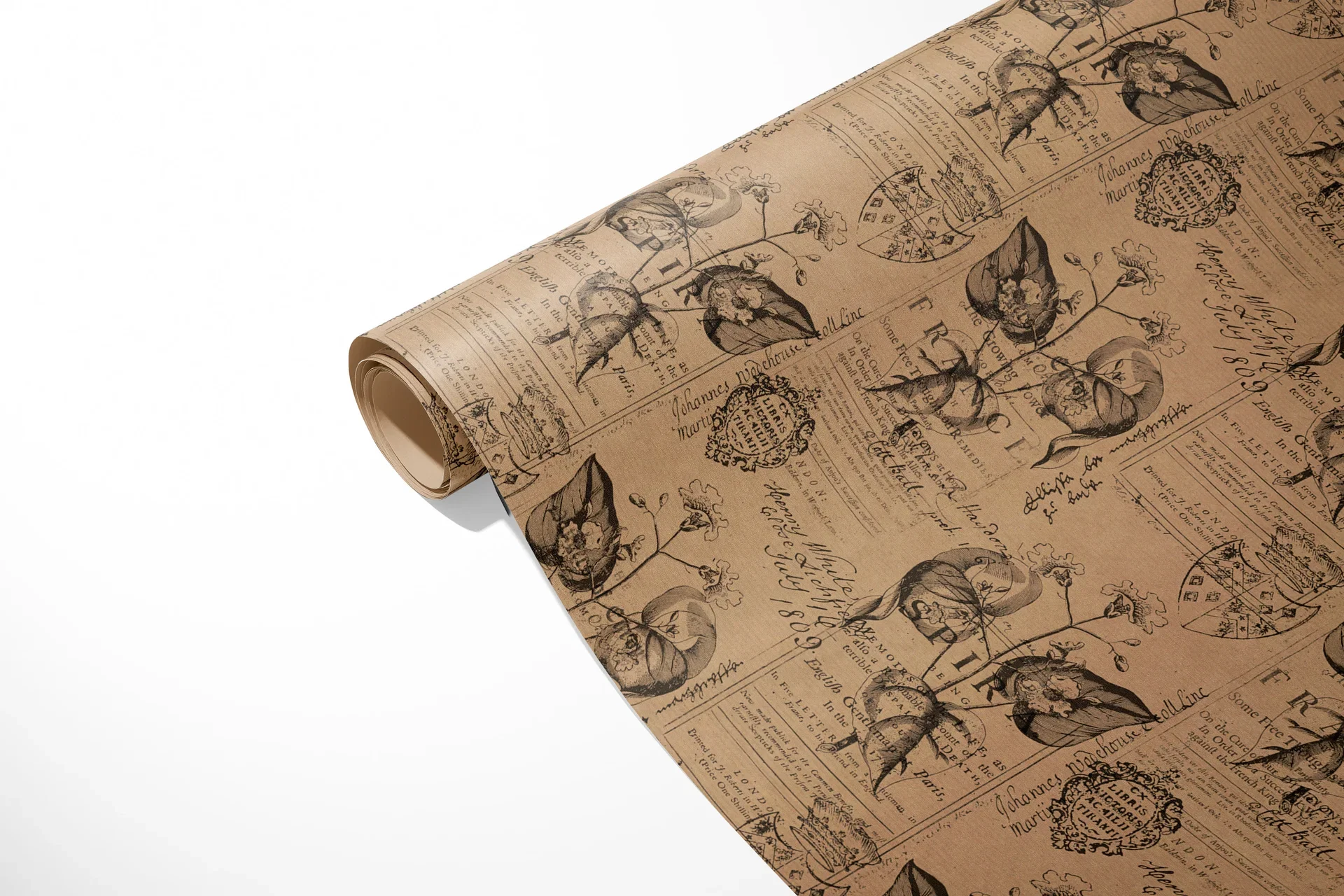 Gavepapir Kraft Botanic