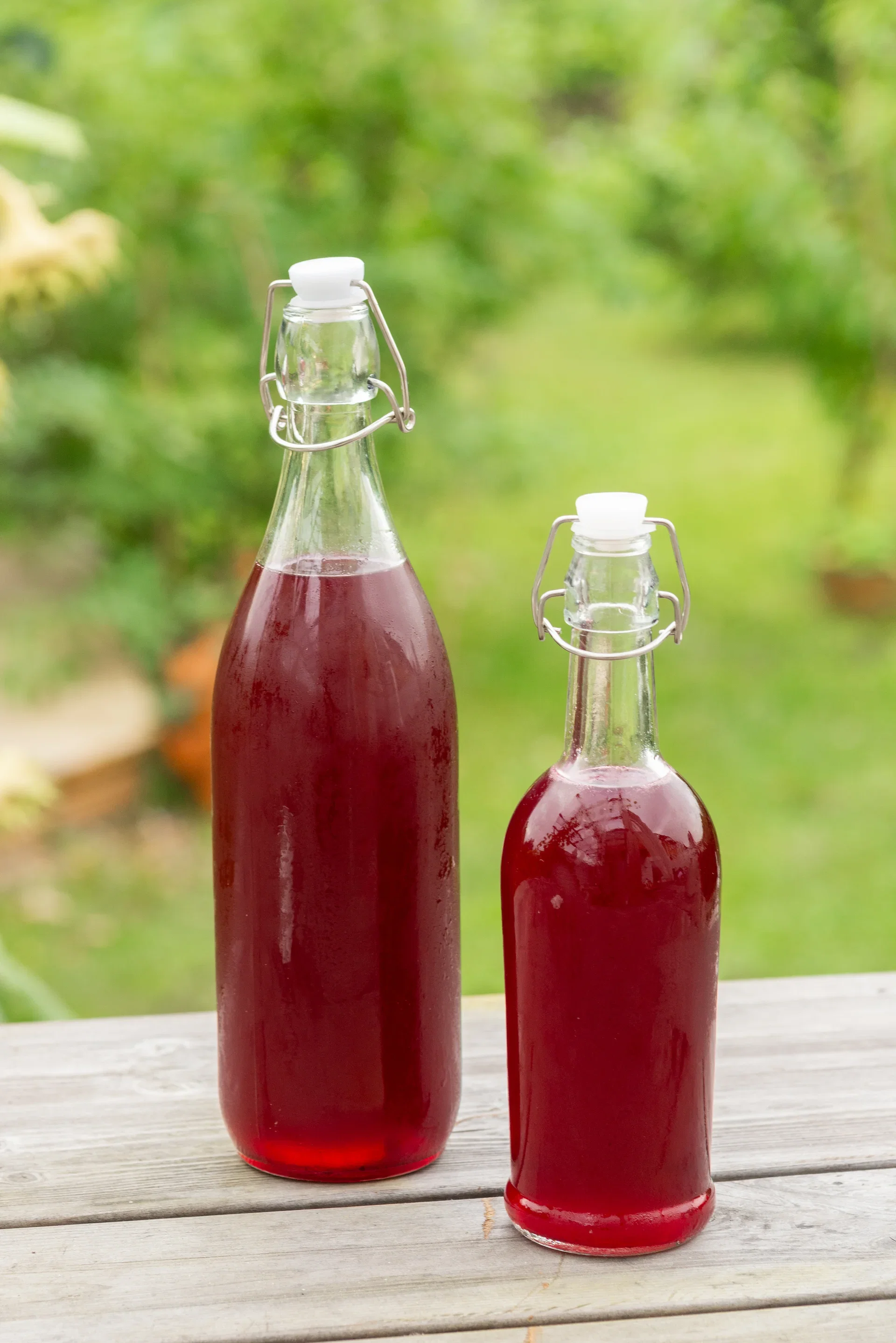 Glassflaske med kork