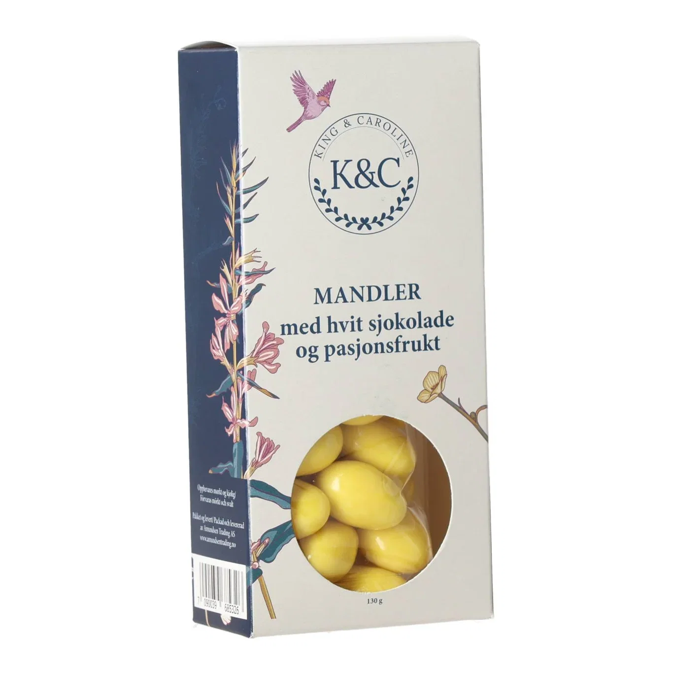 Mandler m/Hvit Sjokolade og Pasjonsfrukt